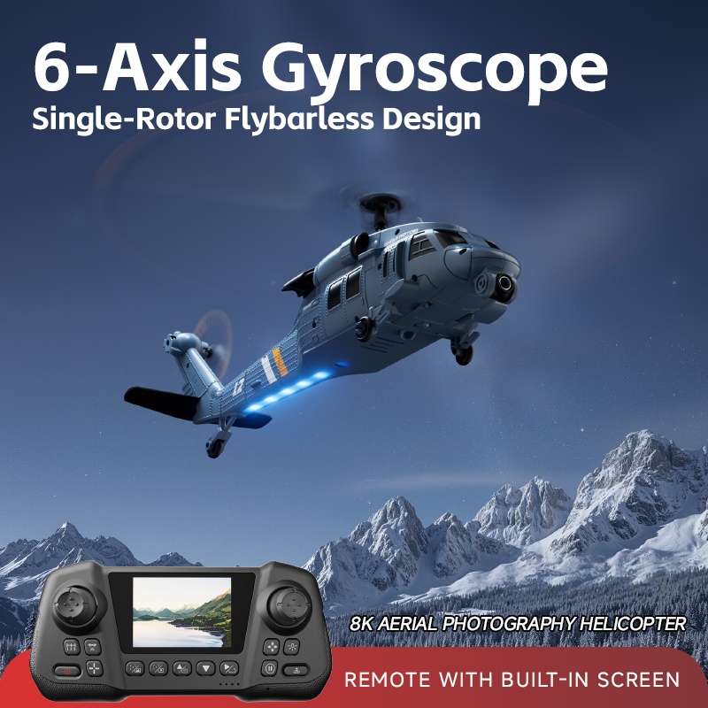 8K Flybarless Optical Flow Hov - Rc Helicopter Nitro recension och pris